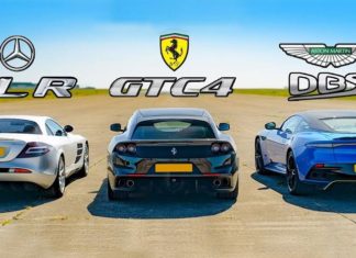 Видео: суперкары Aston Martin, Mercedes-Benz и Ferrari сравнили в дрэге